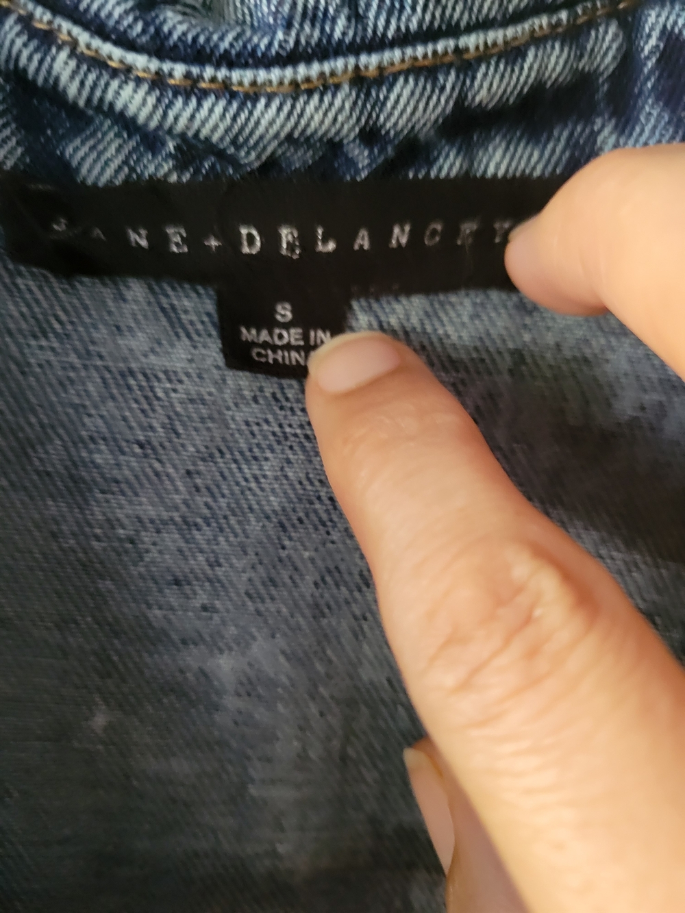 JANE & DELANCEY blue soft denim button-up shirt long sleeve casual Size Small - Picture 6 of 13